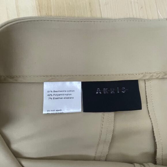 Akris Melissa Techno Pants Khaki Women's Size 8 in Excellent Used Condition - Picture 4 of 8